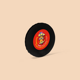 4-Inch Black Round Canvas Board